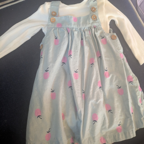 Carter's Raspberry Dress Size 12m - Picture 4 of 4